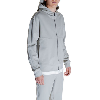 Calvin Klein Grauer Baumwoll-Kapuzenpulli
