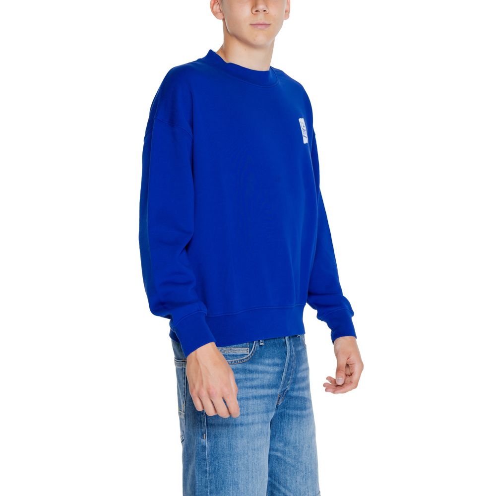 Replay Blaues Baumwoll-Sweatshirt