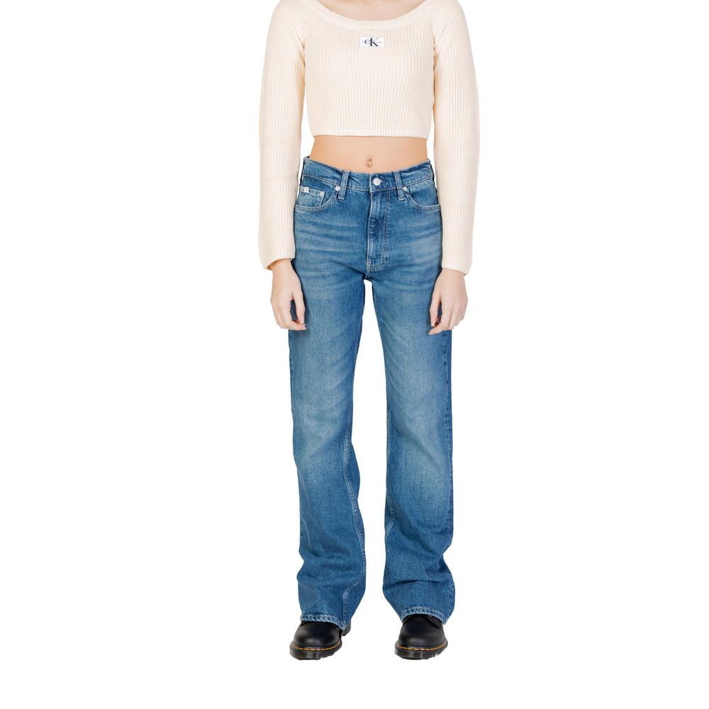Calvin Klein Jeans Blue Cotton Jeans &amp; Pants