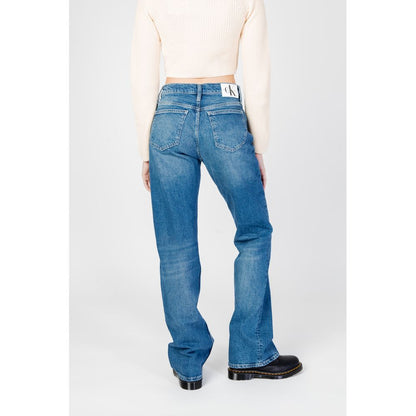 Calvin Klein Jeans Blue Cotton Jeans &amp; Pants