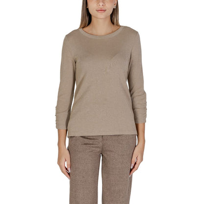 Street One Beige Polyester Langarmshirt