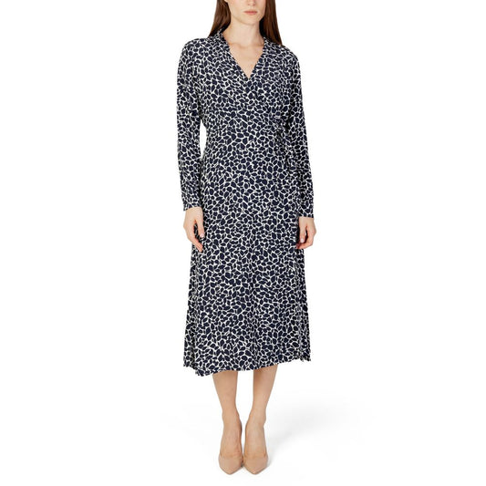 Street One Midi aus blauer Viskose