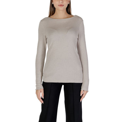 Street One Beige Viskose Langarmshirt