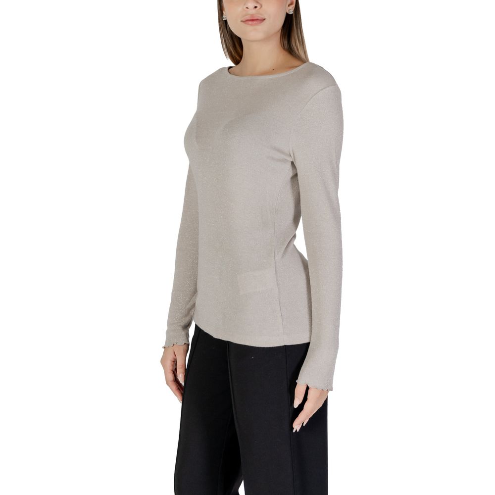 Street One Beige Viskose Langarmshirt