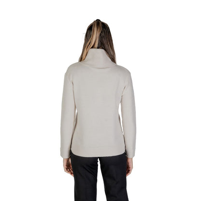 Street One Cremefarbener Viskose-Rollkragenpullover