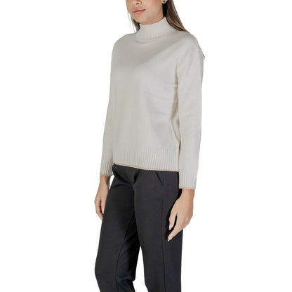 Street One Cremefarbener Polyester-Pullover