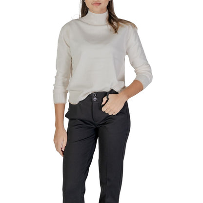 Street One Cremefarbener Polyester-Pullover