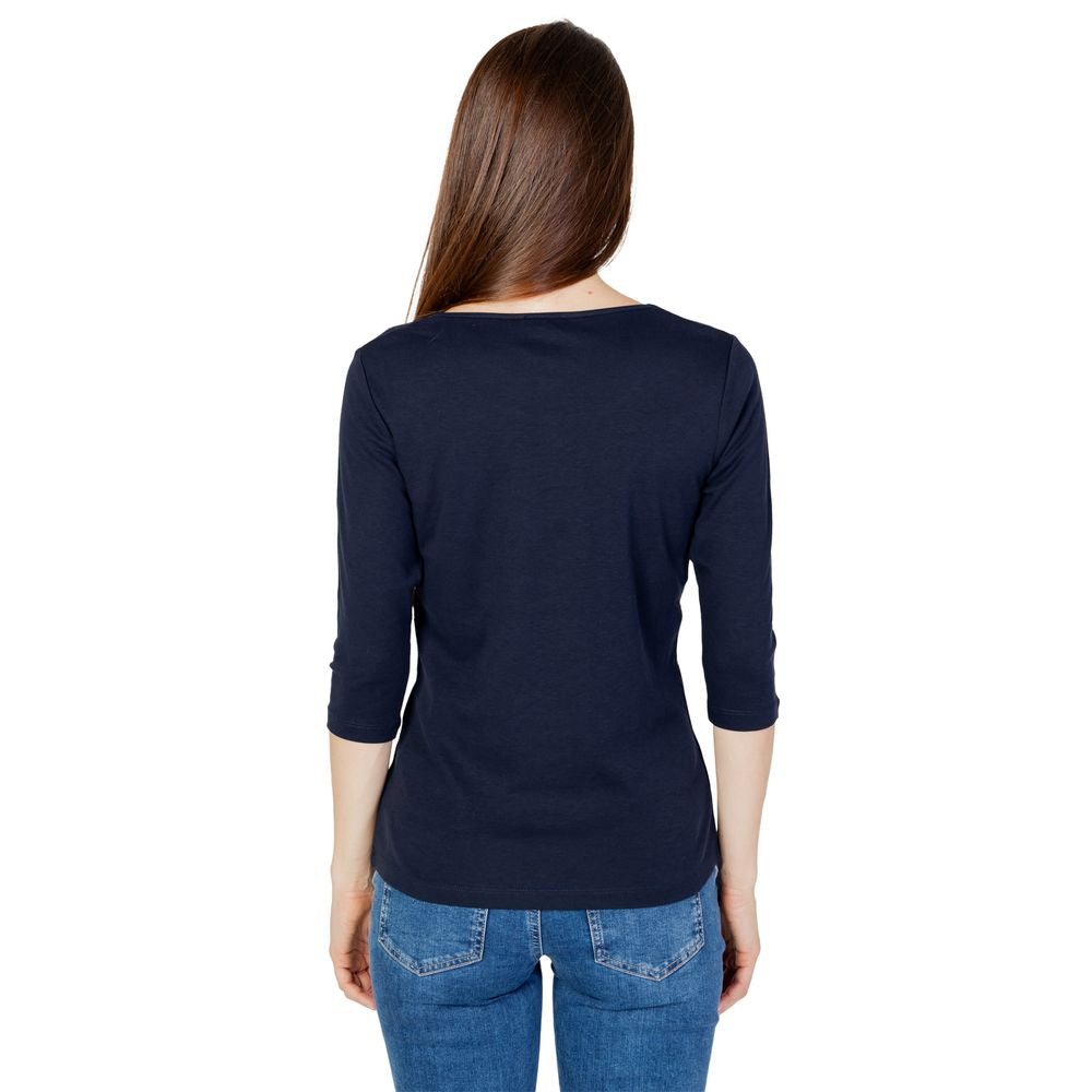Street One Blaues Baumwoll-Langarmshirt