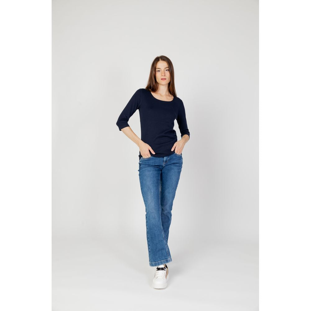 Street One Blaues Baumwoll-Langarmshirt