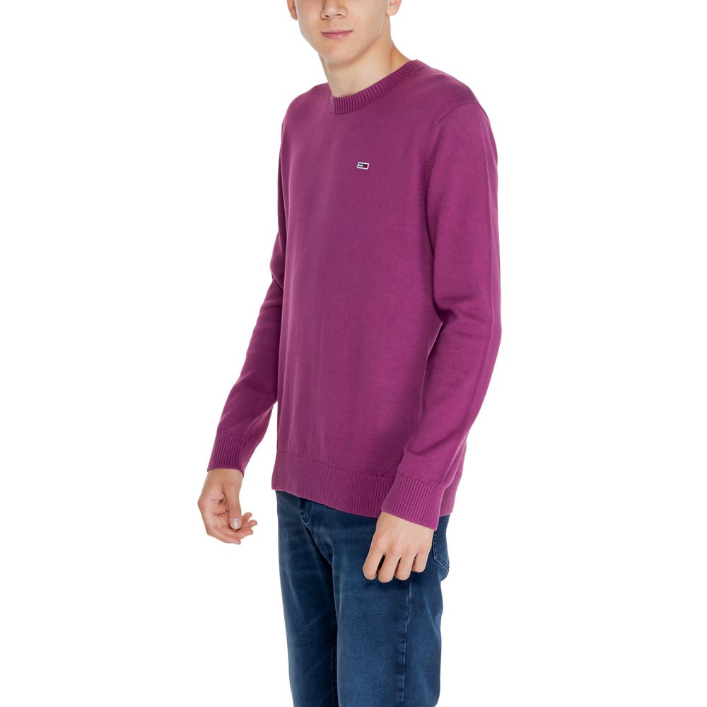 Tommy Hilfiger Jeans Lila Pullover aus Bio-Baumwolle