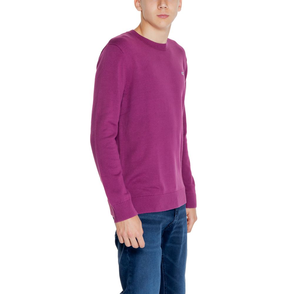 Tommy Hilfiger Jeans Lila Pullover aus Bio-Baumwolle