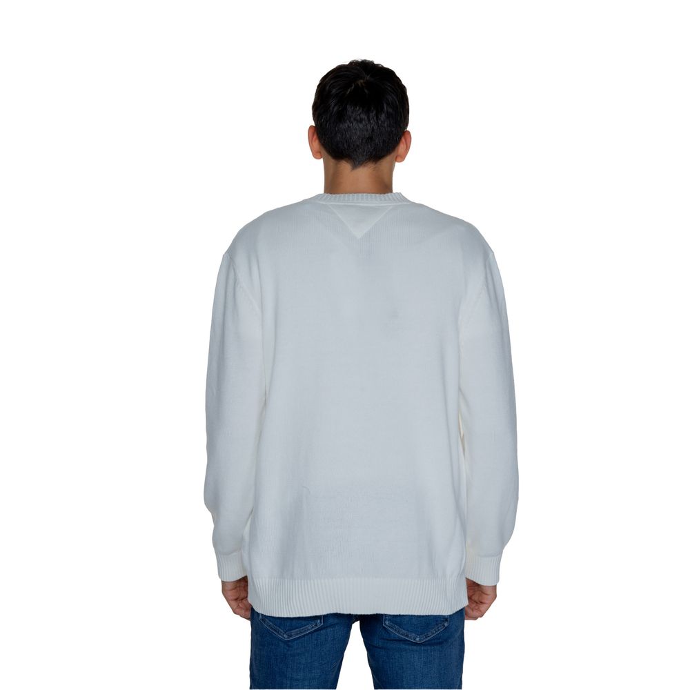 Tommy Hilfiger Jeans Weißer Baumwollpullover
