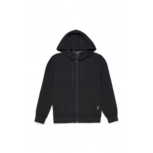 Emporio Armani Underwear Schwarzer Polyester-Kapuzenpulli