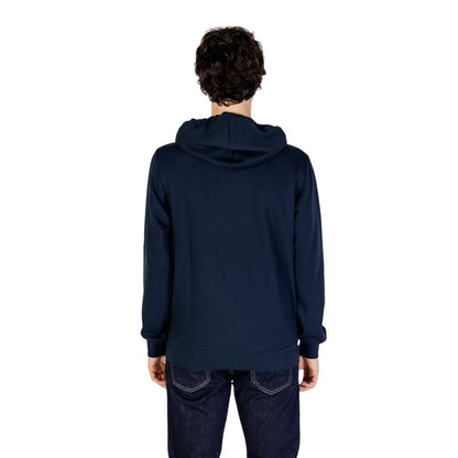 Emporio Armani Underwear Blauer Polyester-Kapuzenpulli