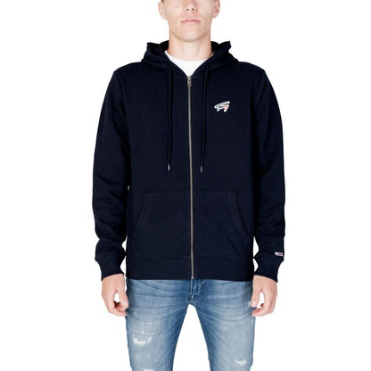 Tommy Hilfiger Jeans Hoody aus blauer Bio-Baumwolle