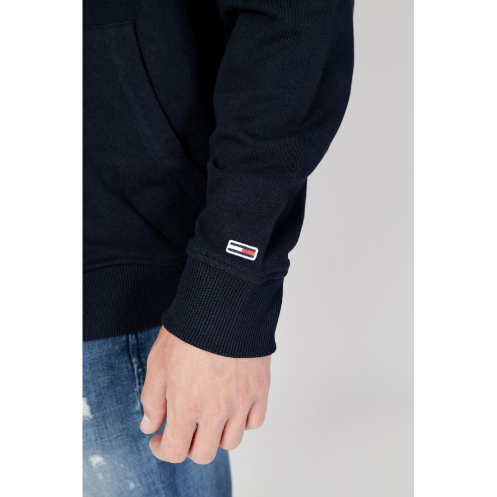 Tommy Hilfiger Jeans Hoody aus blauer Bio-Baumwolle