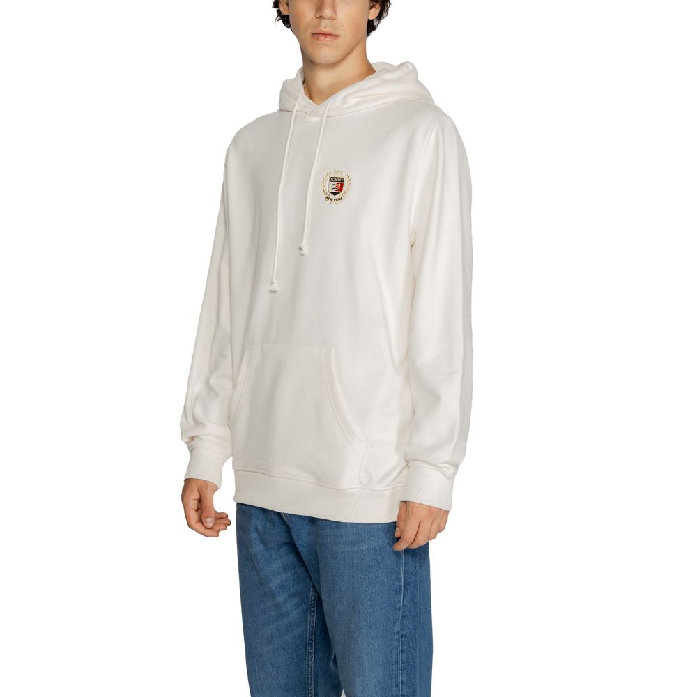 Tommy Hilfiger Jeans Weißer Baumwoll-Kapuzenpulli