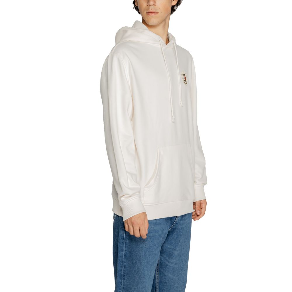 Tommy Hilfiger Jeans Weißer Baumwoll-Kapuzenpulli