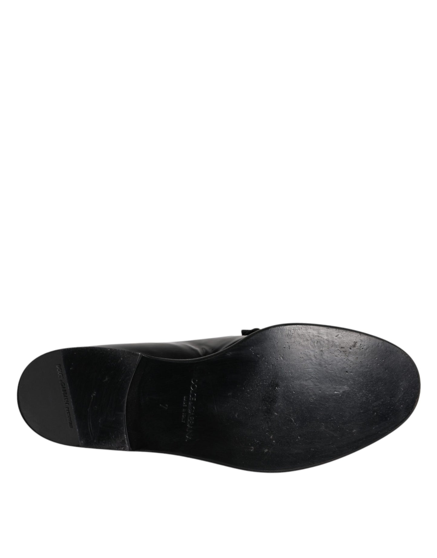 Dolce & Gabbana Schwarzes Leder Loafers Männer Formale Schuhe Kleid