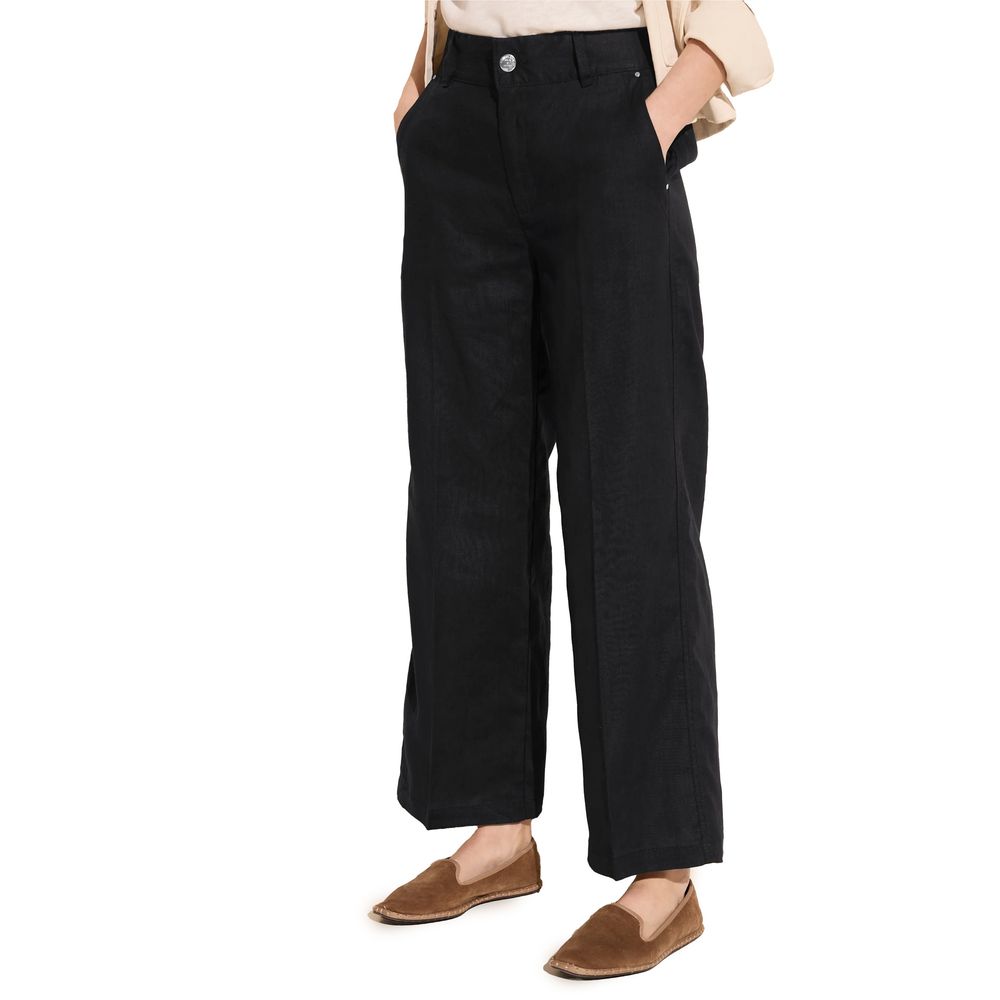 Street One Schwarze Leinenhose