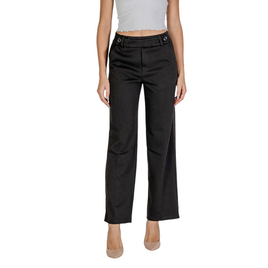 Street One Black Polyester Jeans &amp; Pants