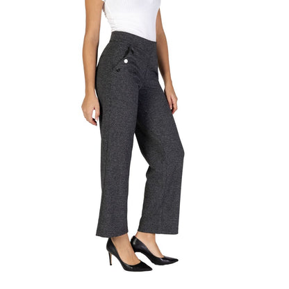 Street One Black Polyester Jeans &amp; Pants