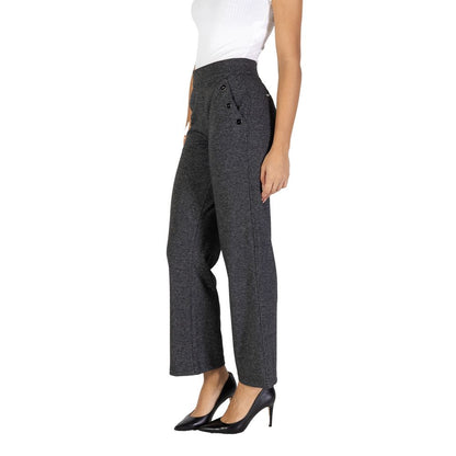 Street One Black Polyester Jeans &amp; Pants