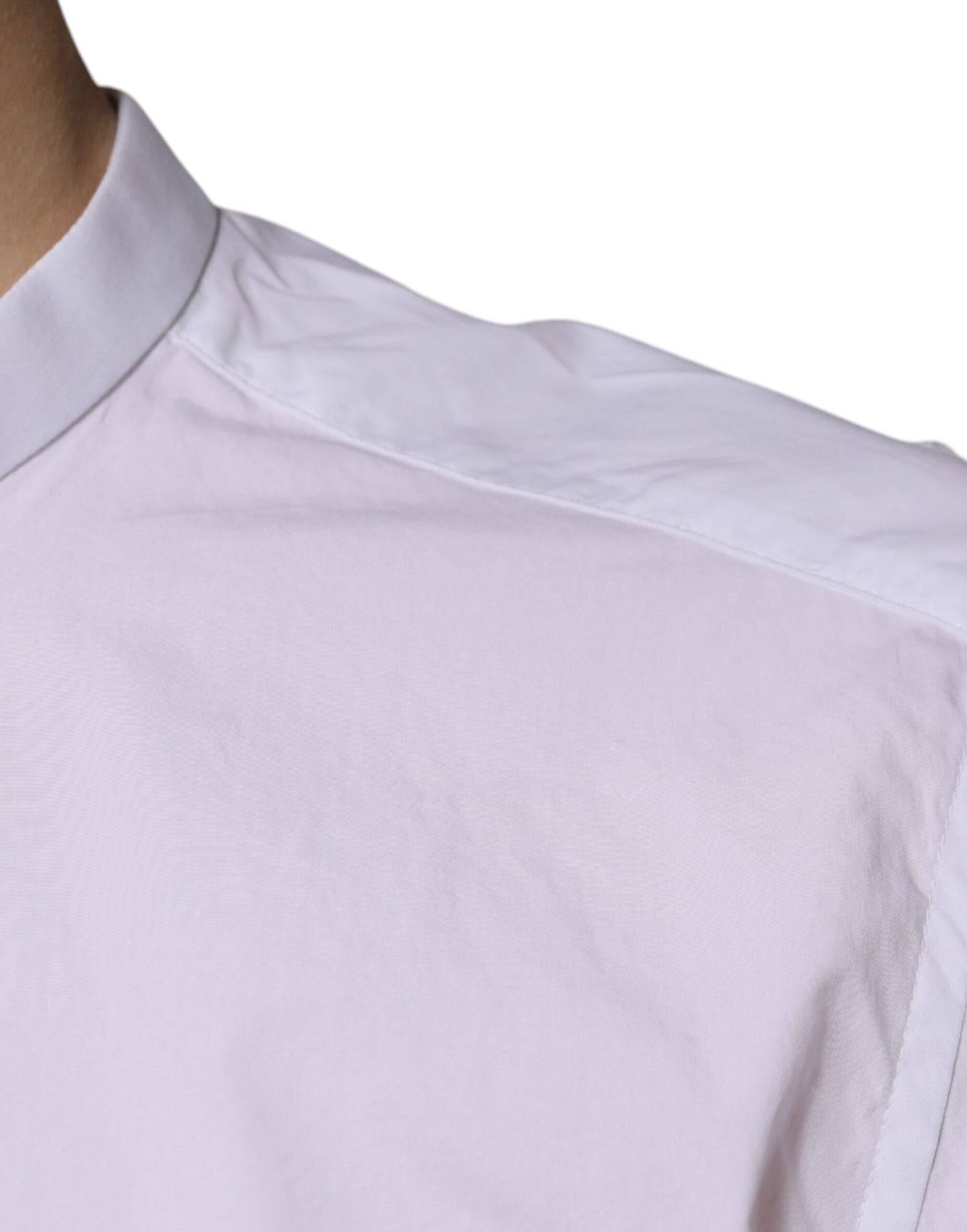 Dolce & Gabbana Weißes Baumwollhemd MARTINI Slim Fit