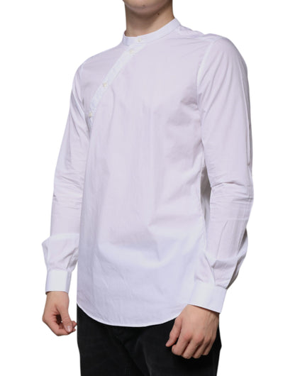 Dolce & Gabbana Weißes Baumwollhemd MARTINI Slim Fit