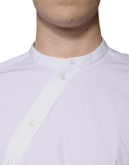 Dolce & Gabbana Weißes Baumwollhemd MARTINI Slim Fit