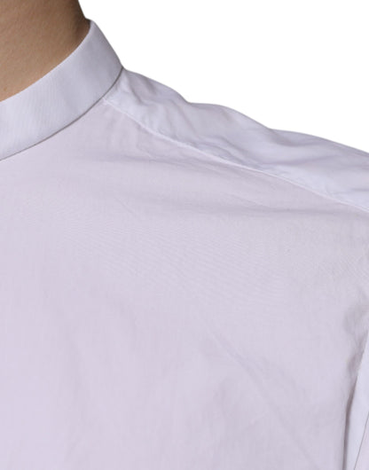 Dolce & Gabbana Weißes Baumwollhemd MARTINI Slim Fit