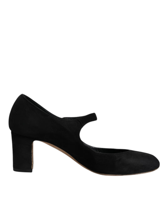 Dolce & Gabbana Schwarz Wildleder KEIRA Heels Pumps Schuhe