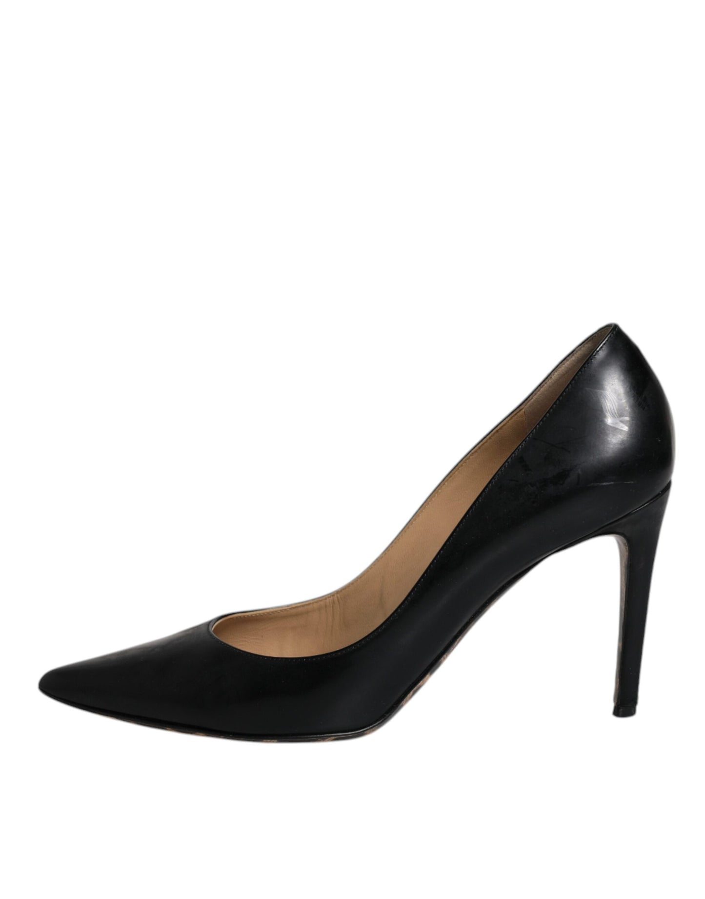 Dolce & Gabbana Schwarz Kalbsleder Stiletto Heels Pumps Schuhe