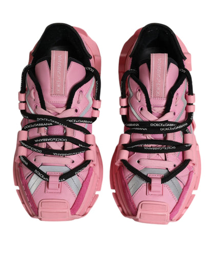 Dolce & Gabbana Rosa Low Top Space Frauen Turnschuhe Schuhe