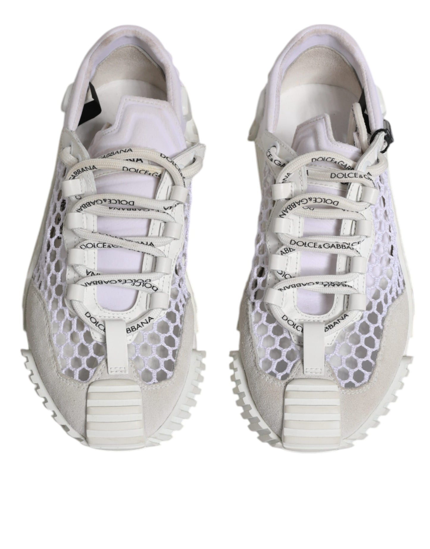 Dolce & Gabbana Weiß Mesh NS1 Low Top Sport Sneaker Schuhe