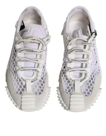 Dolce & Gabbana Weiß Mesh NS1 Low Top Sport Sneaker Schuhe