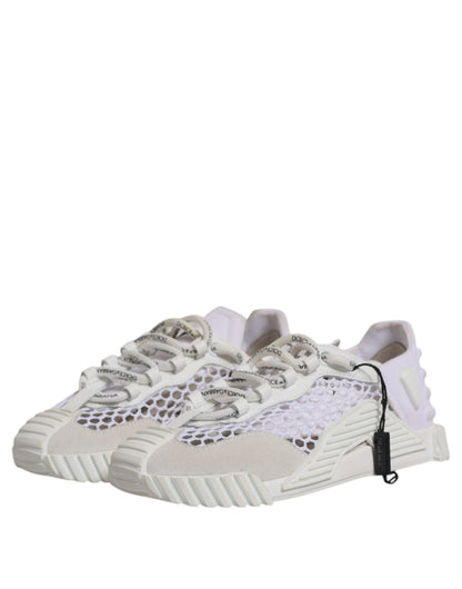 Dolce & Gabbana Weiß Mesh NS1 Low Top Sport Sneaker Schuhe