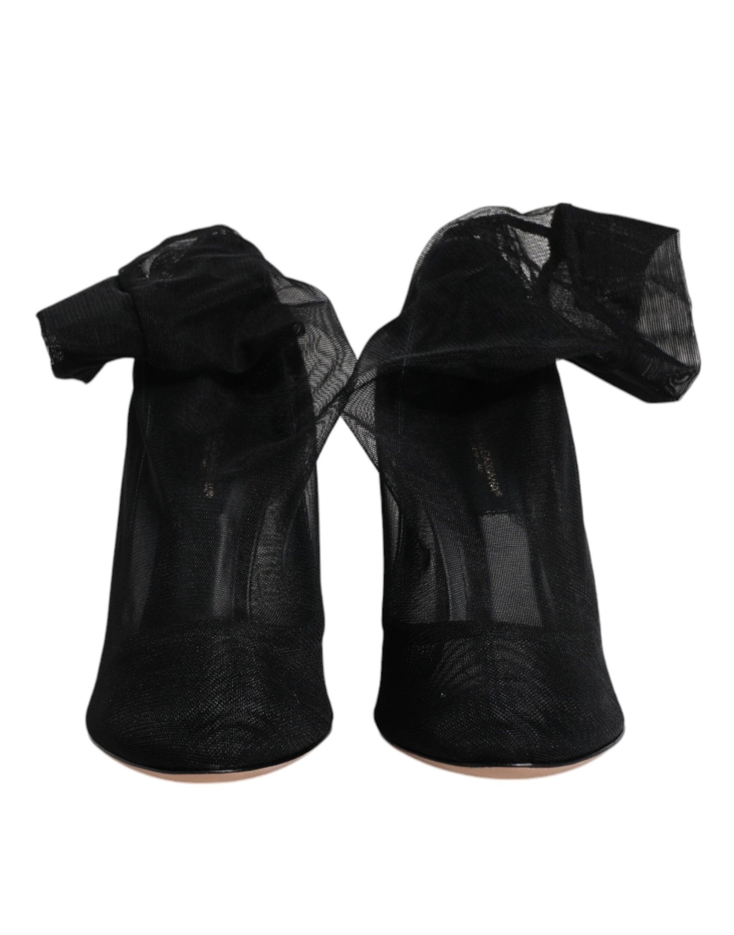 Dolce & Gabbana Schwarz Nylon Mesh Socke Stil Stiefel Schuhe