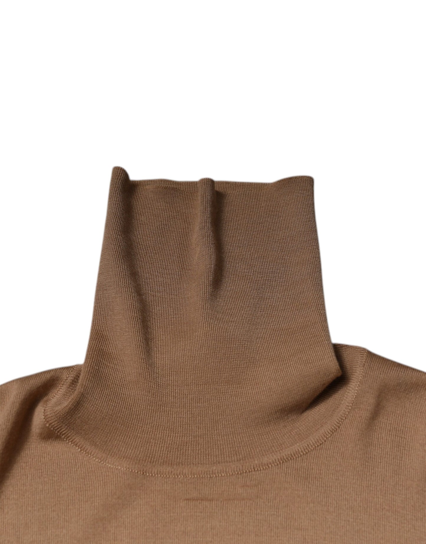 Dolce & Gabbana Brauner Rollkragenpullover mit langen Ärmeln