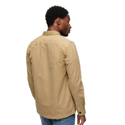 Superdry beige cotton shirt