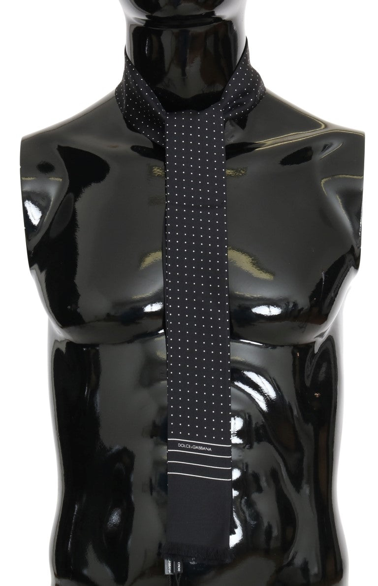 Dolce &amp; Gabbana Elegant Silk Tie Men's Scarf Wrap
