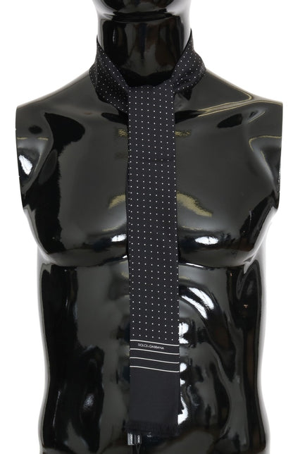 Dolce &amp; Gabbana Elegant Silk Tie Men's Scarf Wrap
