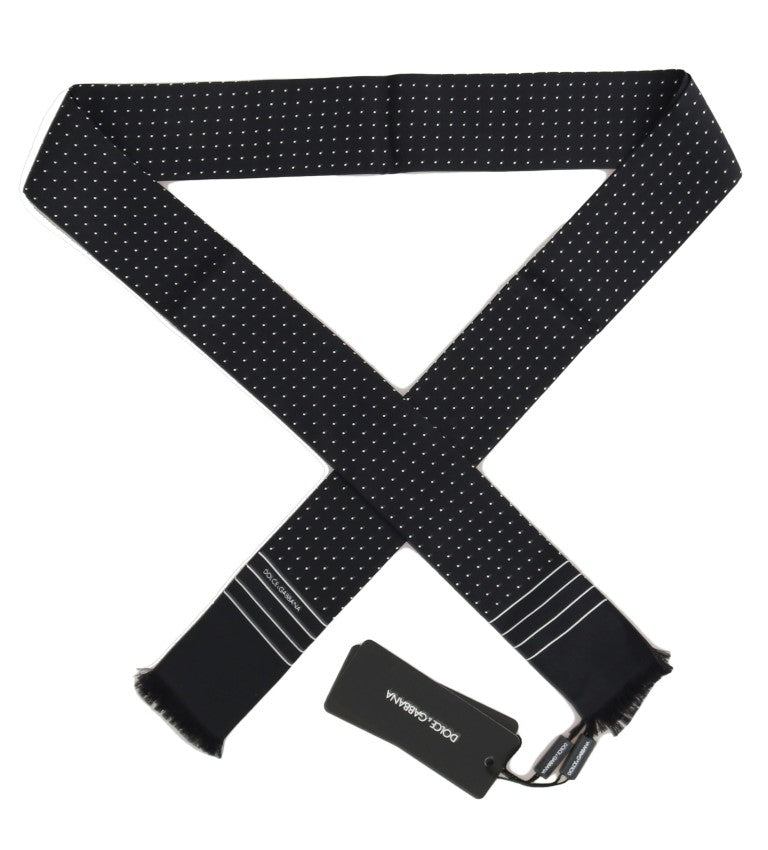 Dolce &amp; Gabbana Elegant Silk Tie Men's Scarf Wrap