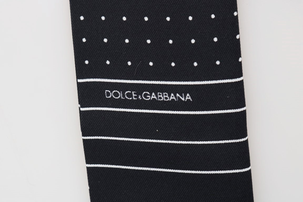 Dolce &amp; Gabbana Elegant Silk Tie Men's Scarf Wrap