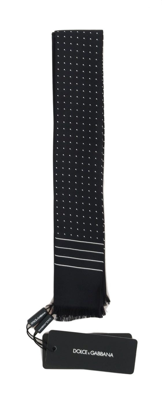 Dolce &amp; Gabbana Elegant Silk Tie Men's Scarf Wrap
