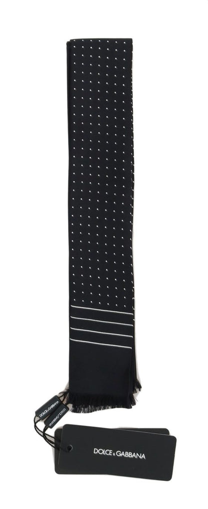 Dolce &amp; Gabbana Elegant Silk Tie Men's Scarf Wrap