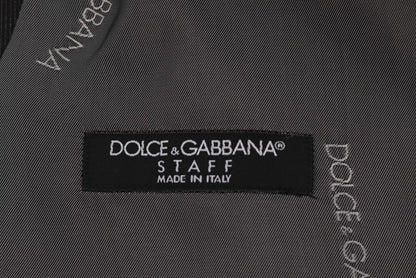 Dolce & Gabbana Graue STAFF Baumwollseidenweste