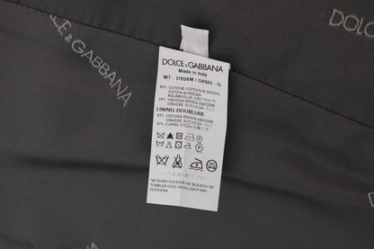 Dolce & Gabbana Graue STAFF Baumwollseidenweste