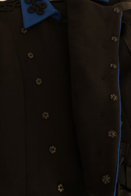 Dolce & Gabbana Trenchcoat aus schwarzer Wolle