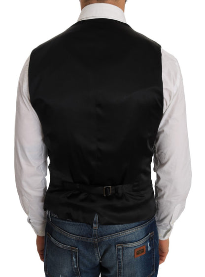Dolce & Gabbana Schwarze Weste mit Polka-Dot-Muster
